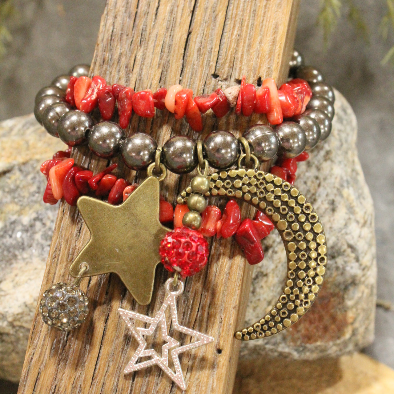 Santa's Night Sky Magic Charm'd Bracelet Set