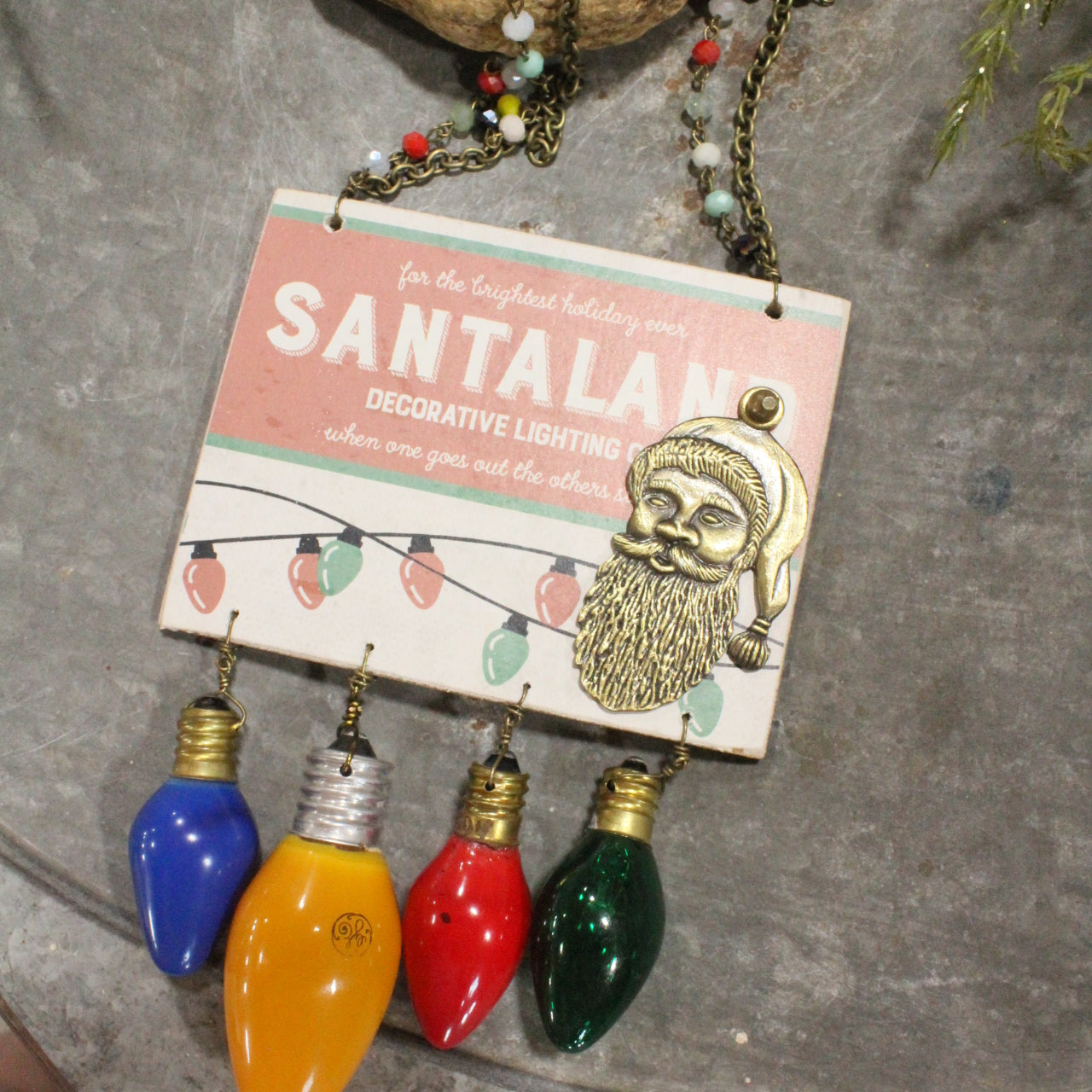 Hanging The Lights At Santa Land Charm'd Necklace
