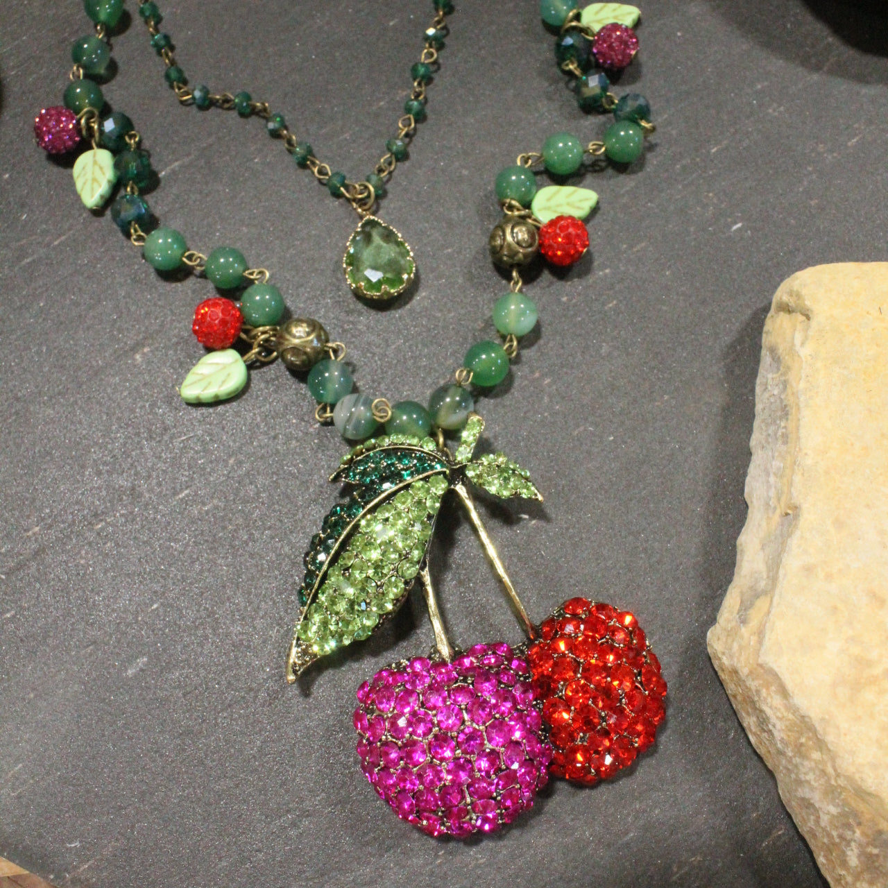 It's Fresh Cherries Time Layered Necklace