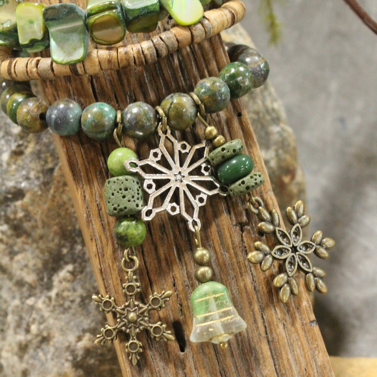 Bells Are Ringing Shades Of Green Bracelet Set