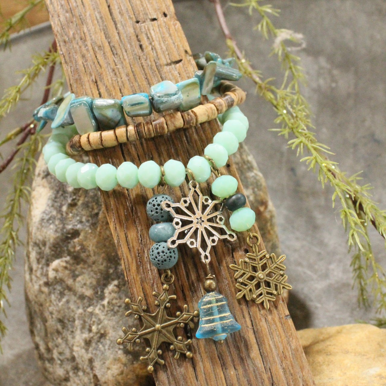 Bells Are Ringing Shades Of Blue Bracelet Set