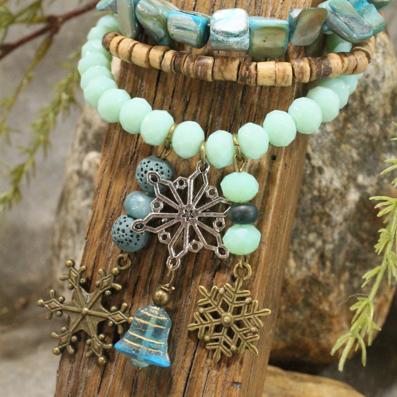 Bells Are Ringing Shades Of Blue Bracelet Set