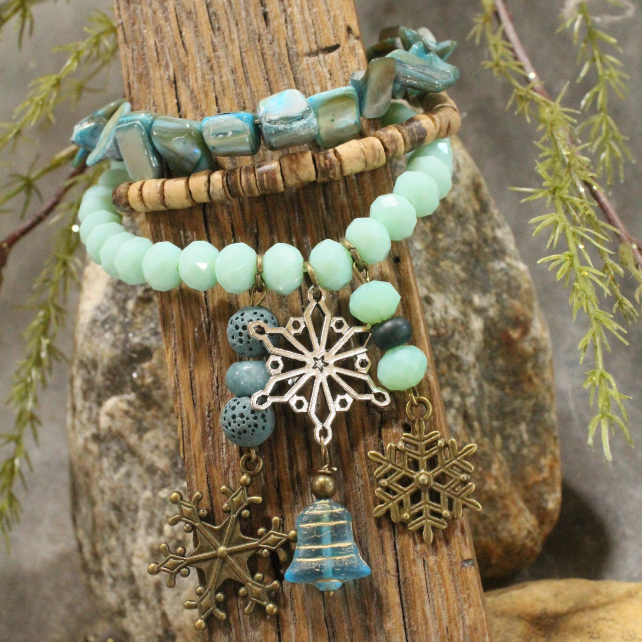Bells Are Ringing Shades Of Blue Bracelet Set