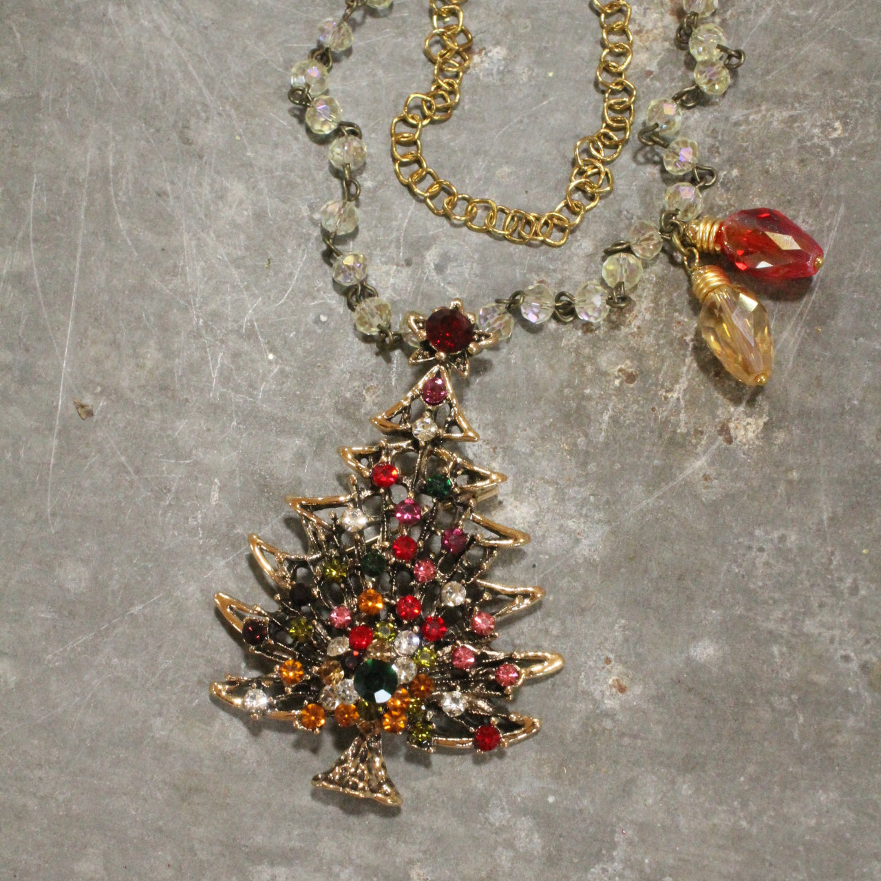 Golden Glows Tree Farm Layered Necklace