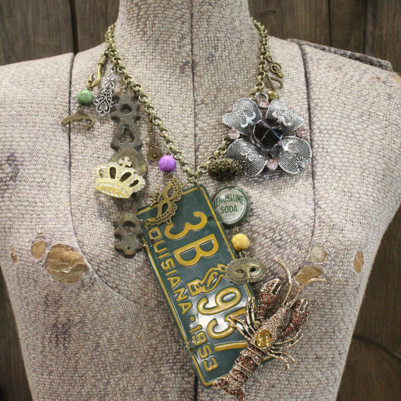 Travel Time In Louisiana Layered Necklace
