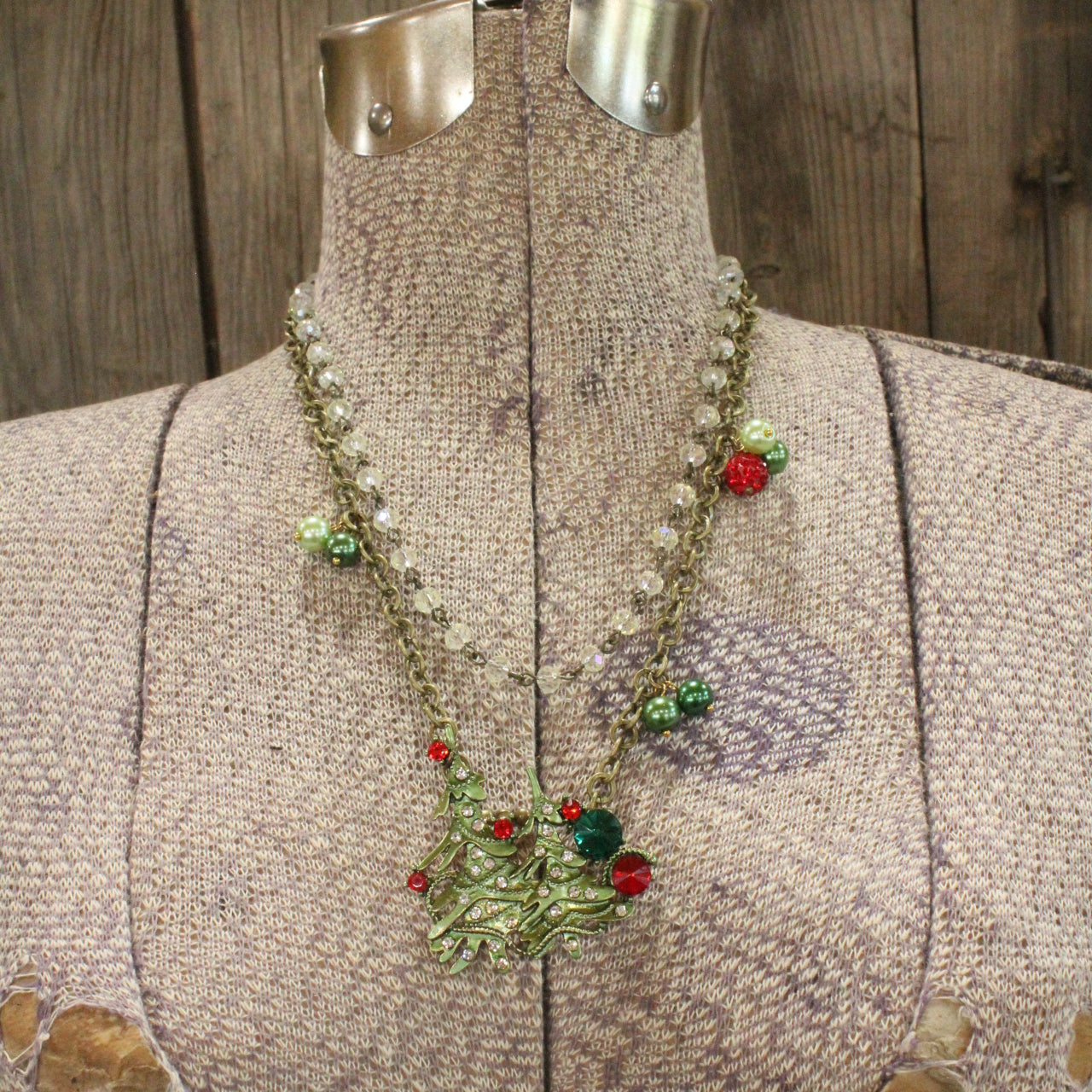 Christmas Tree Farm Layered Necklace