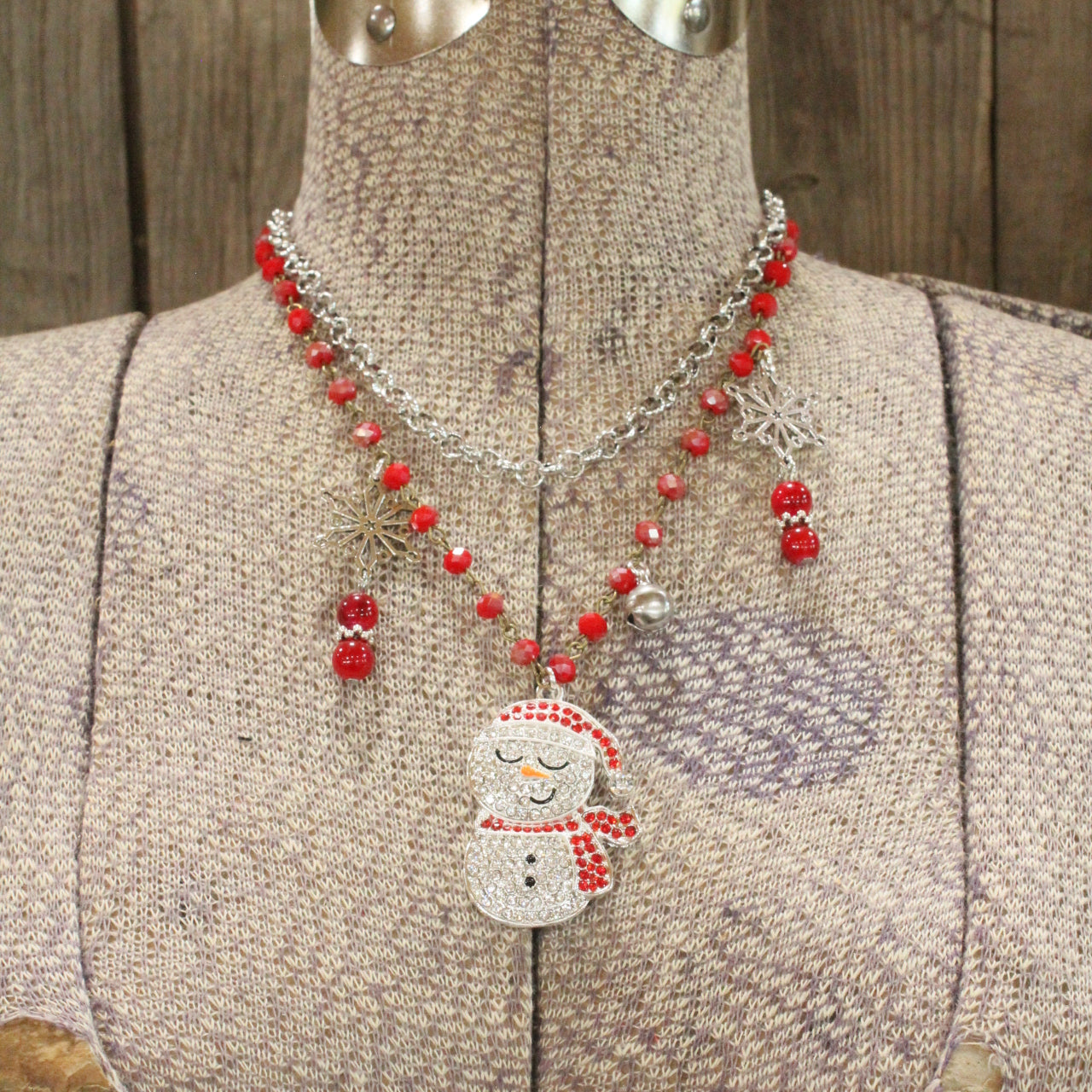 It's Snowing Christmas Charm'd Necklace