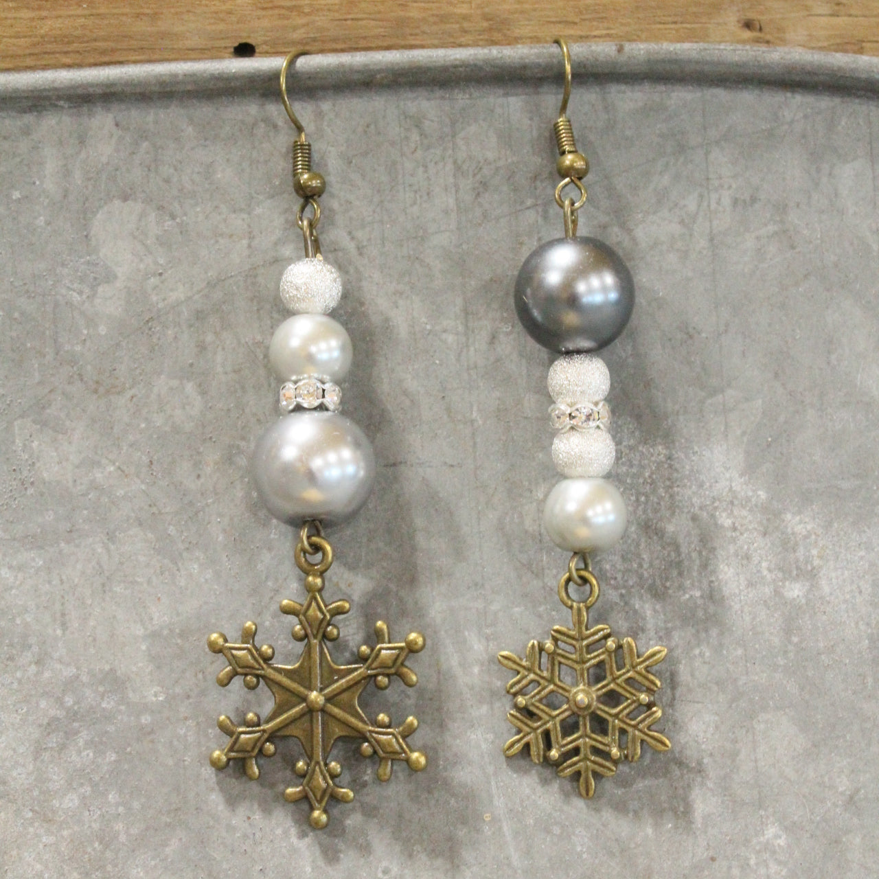 Snowflakes Falling Classy Dangle Earrings