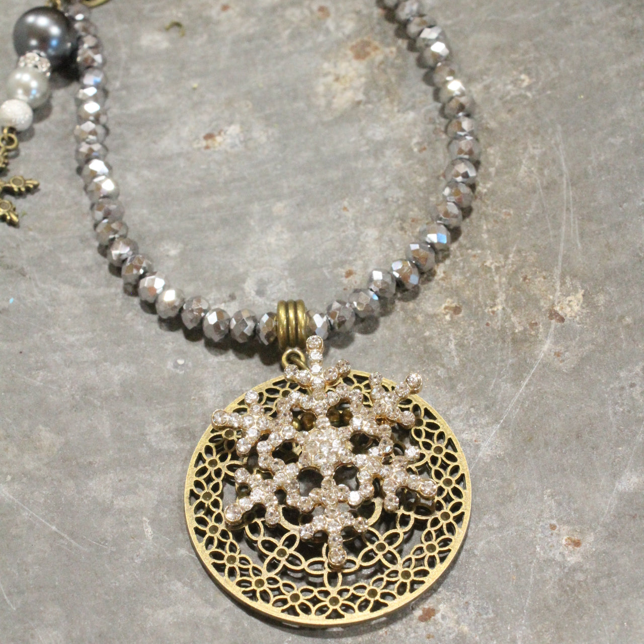 Snowflakes Falling Classy Necklace