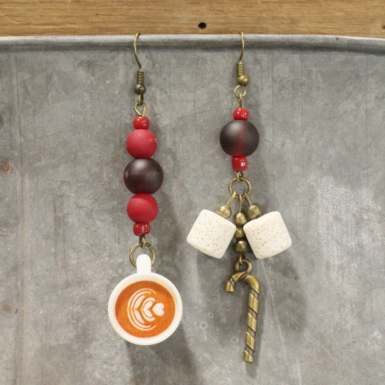 Hot Cocoa Time Of Year Dangle Earrings