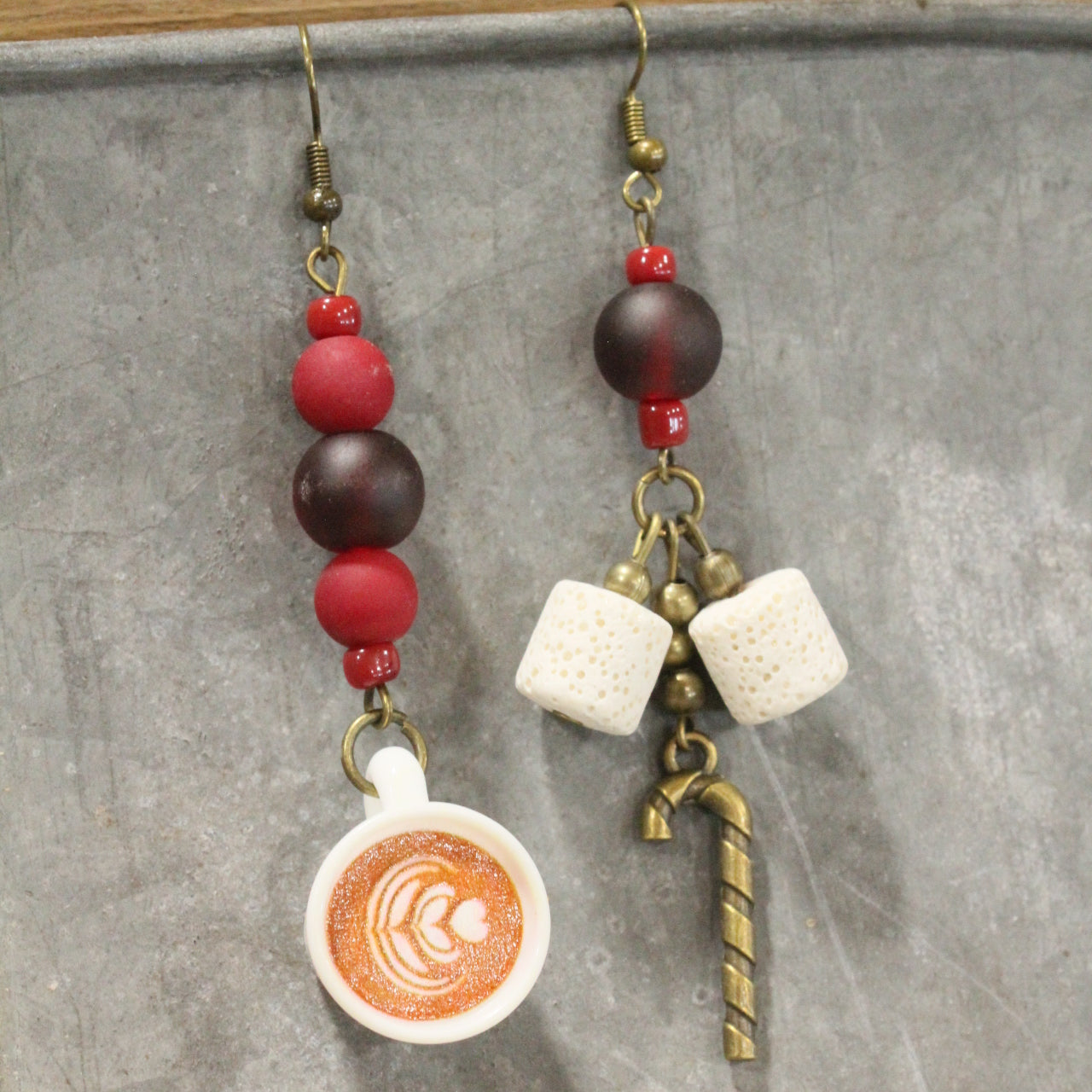 Hot Cocoa Time Of Year Dangle Earrings