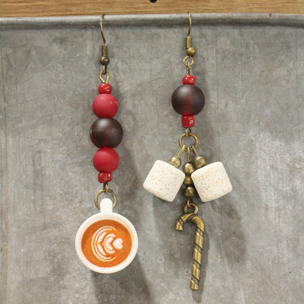 Hot Cocoa Time Of Year Dangle Earrings