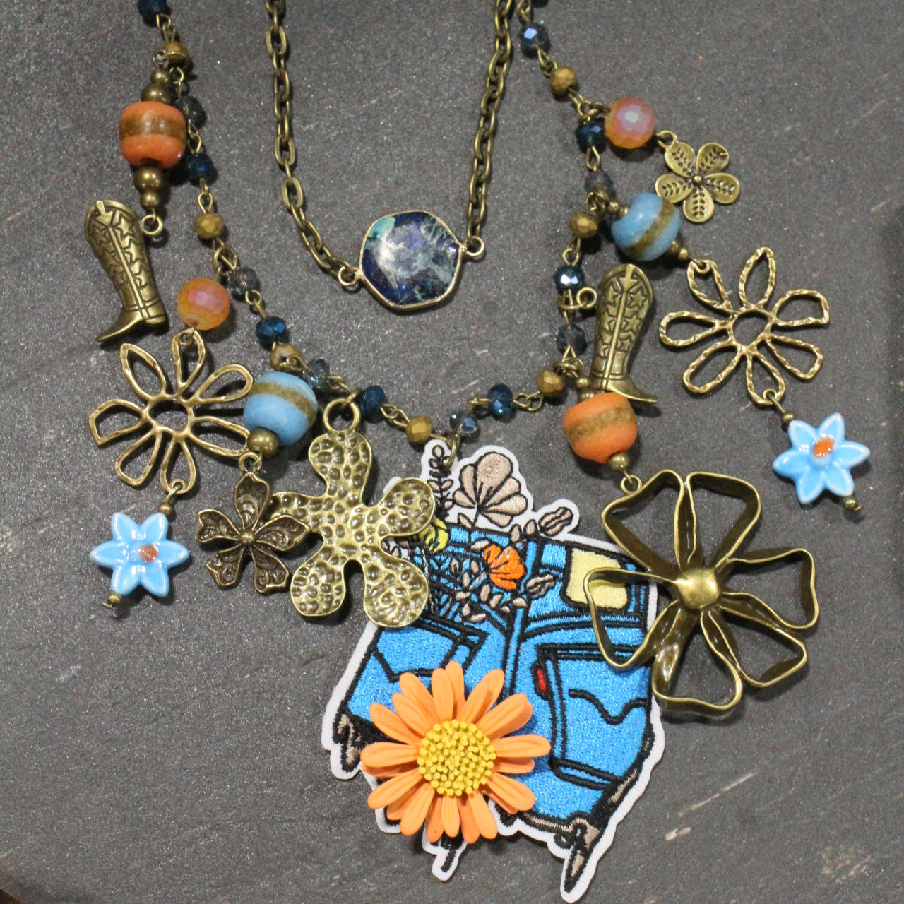 Baby's Got Her Blue Jeans On Charm'd Necklace