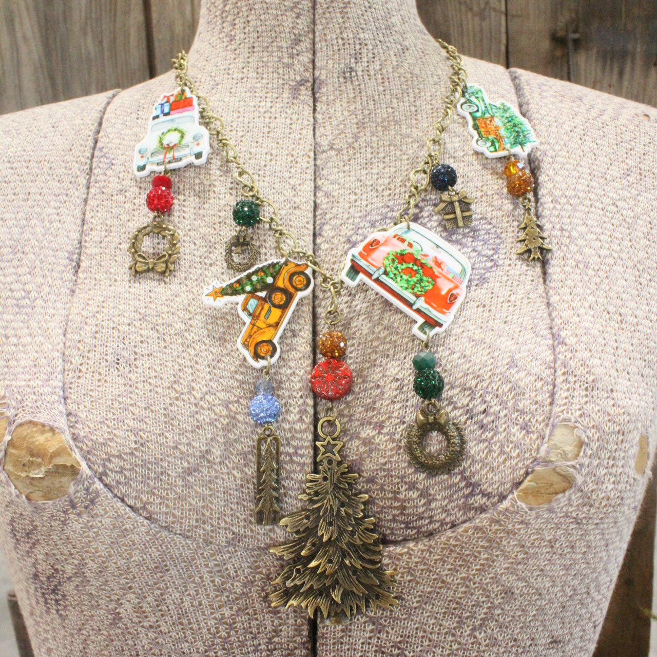 Tree Farm Shopping Charm'd Necklace