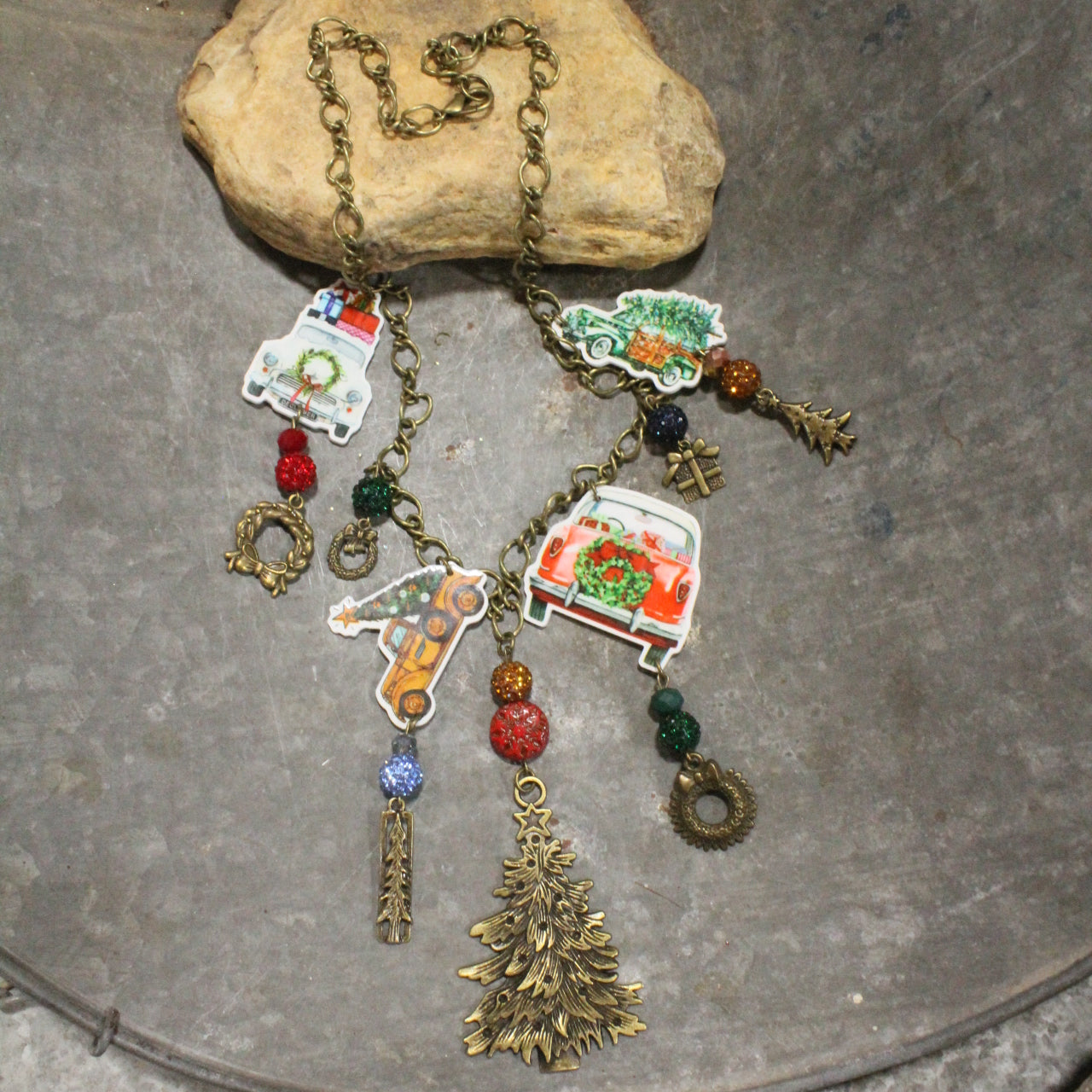 Tree Farm Shopping Charm'd Necklace