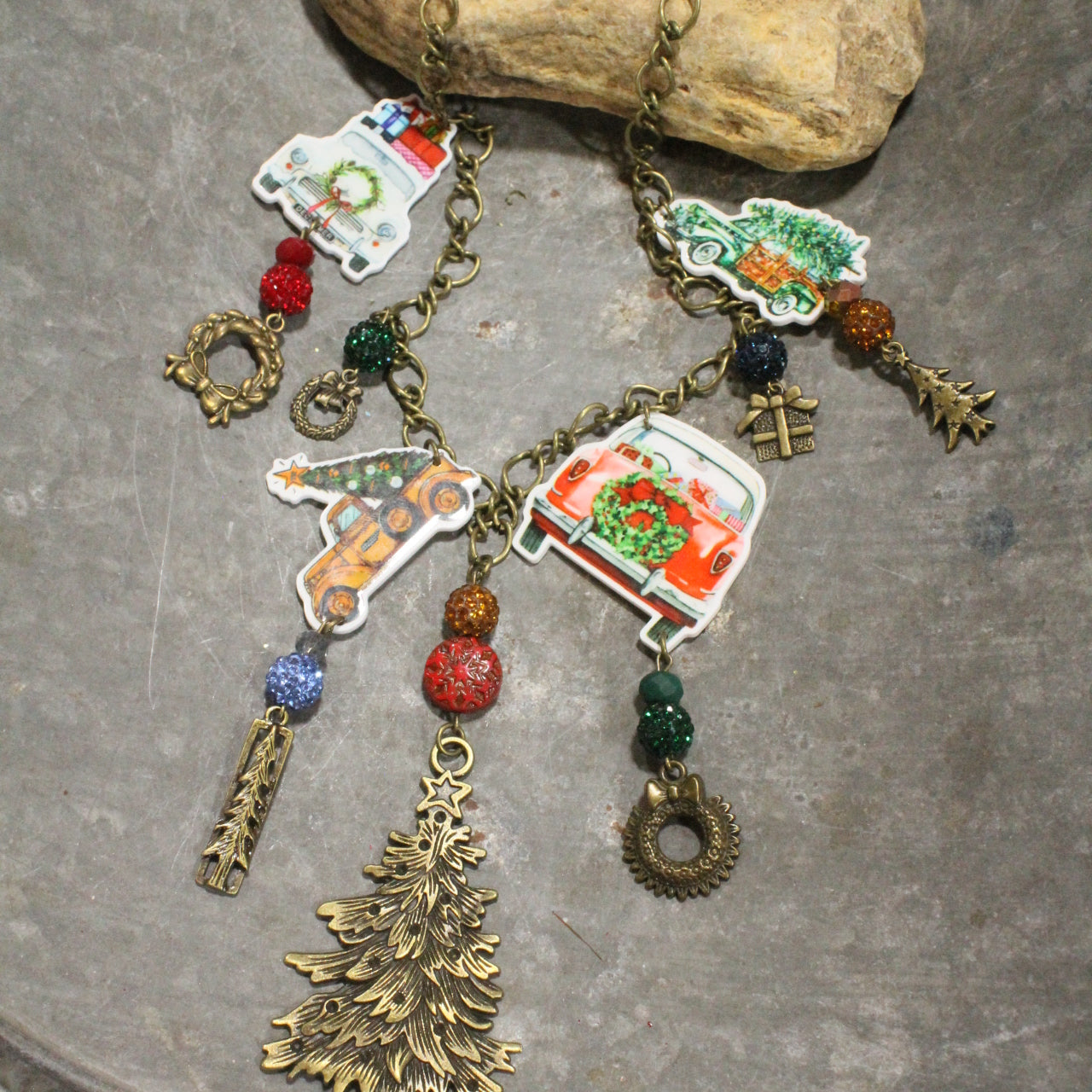 Tree Farm Shopping Charm'd Necklace