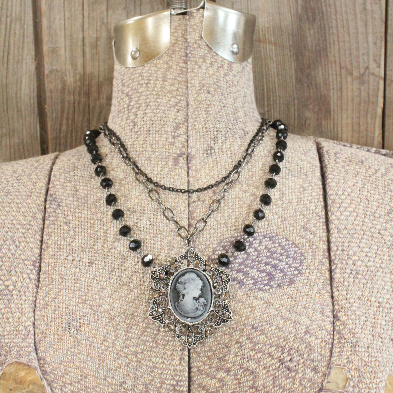 Call It Cameo Layered Necklace