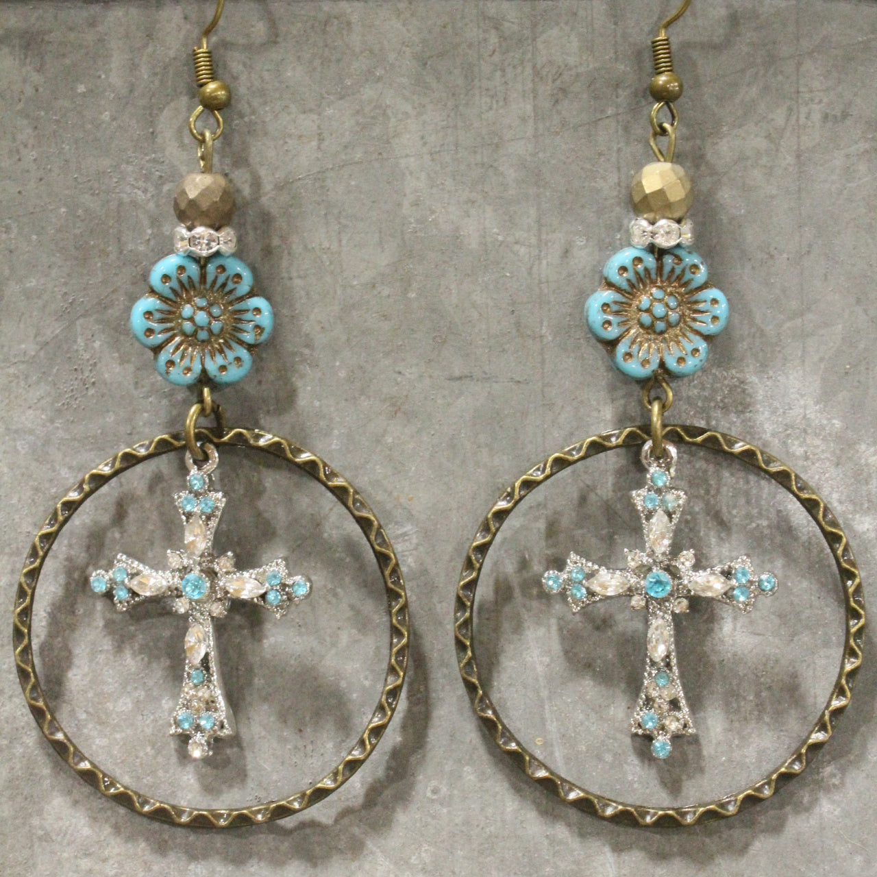 The Almighty Cross Charm'd Earrings