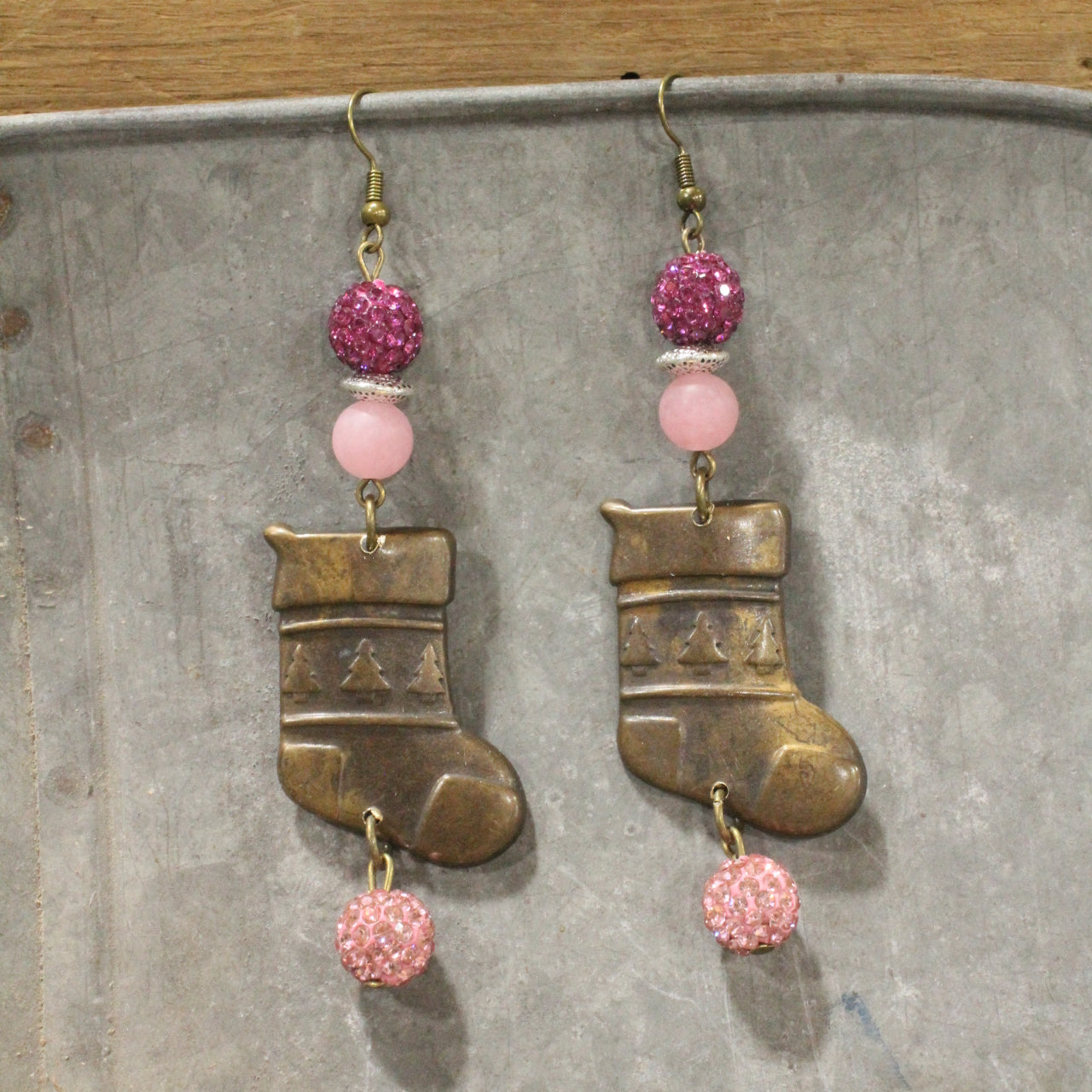 The Stockings Were Hung Dangle Drop Earrings