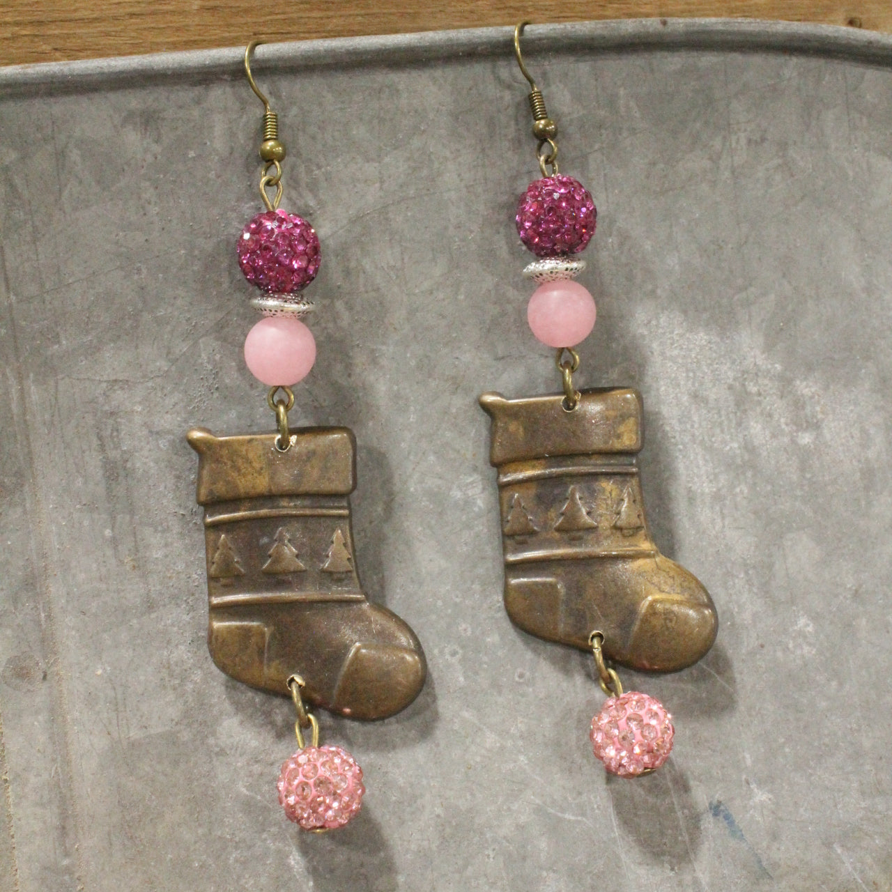 The Stockings Were Hung Dangle Drop Earrings