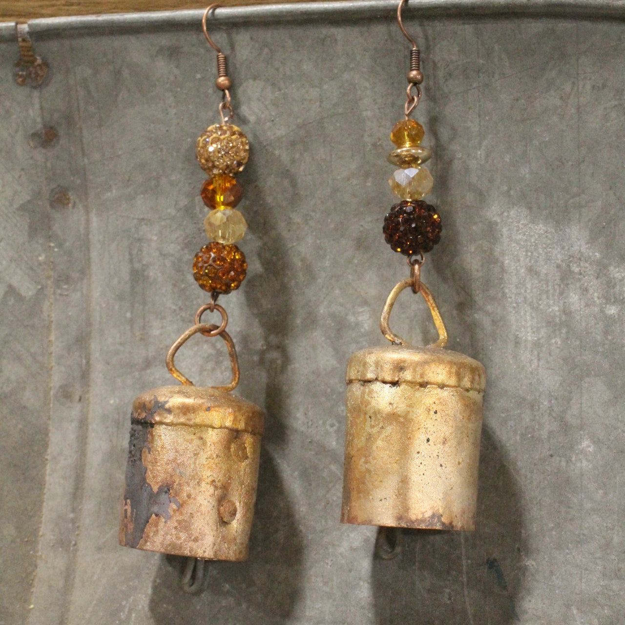 Vintage Bells Ringing Dangle Drop Earrings