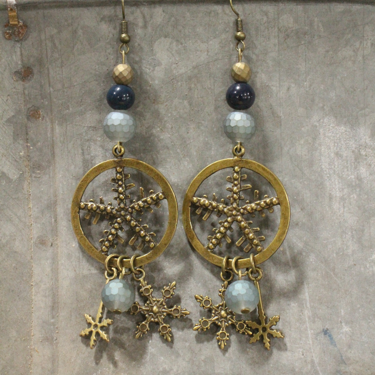 The Weather Outside Is Delightful Snowflake Charm'd Earrings