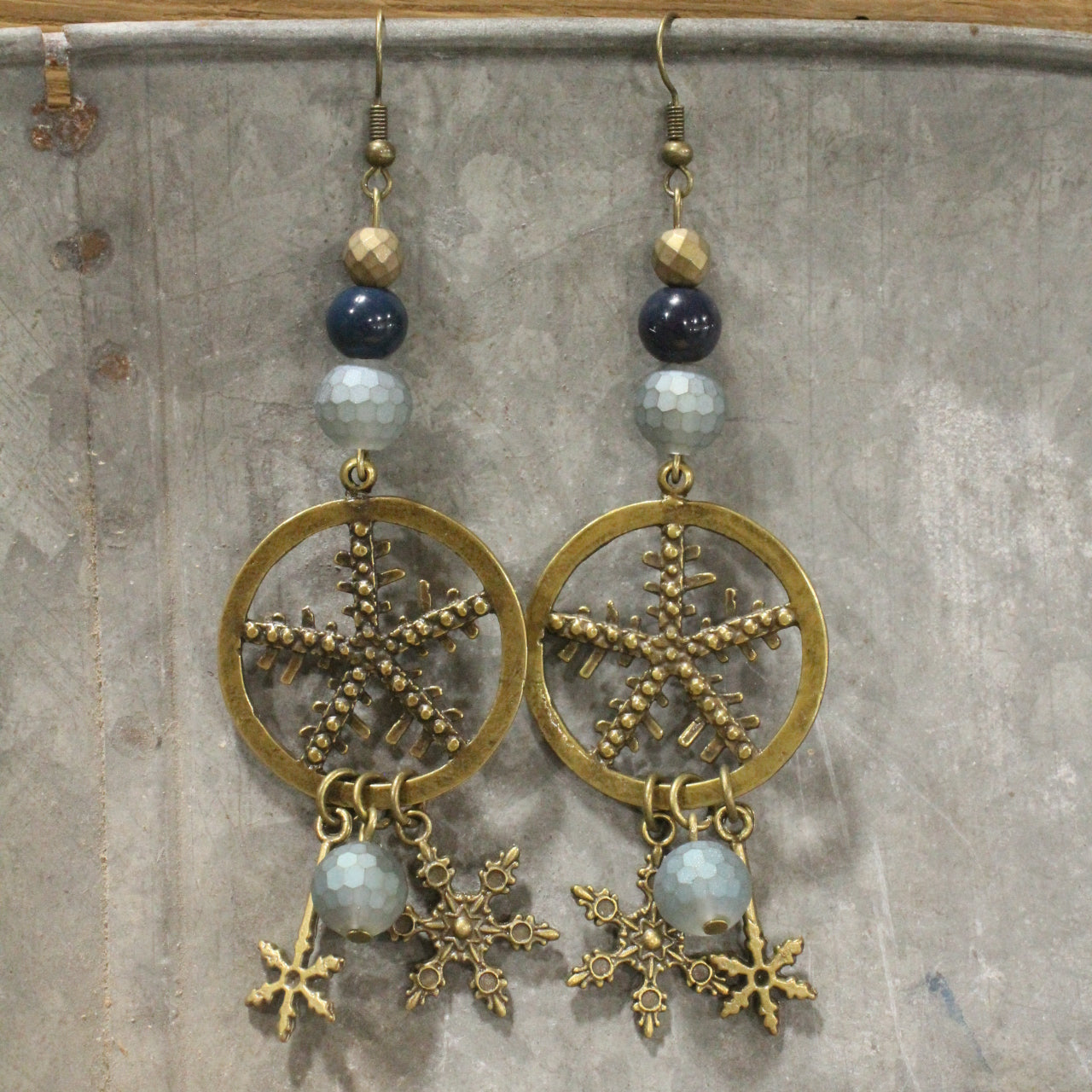 The Weather Outside Is Delightful Snowflake Charm'd Earrings