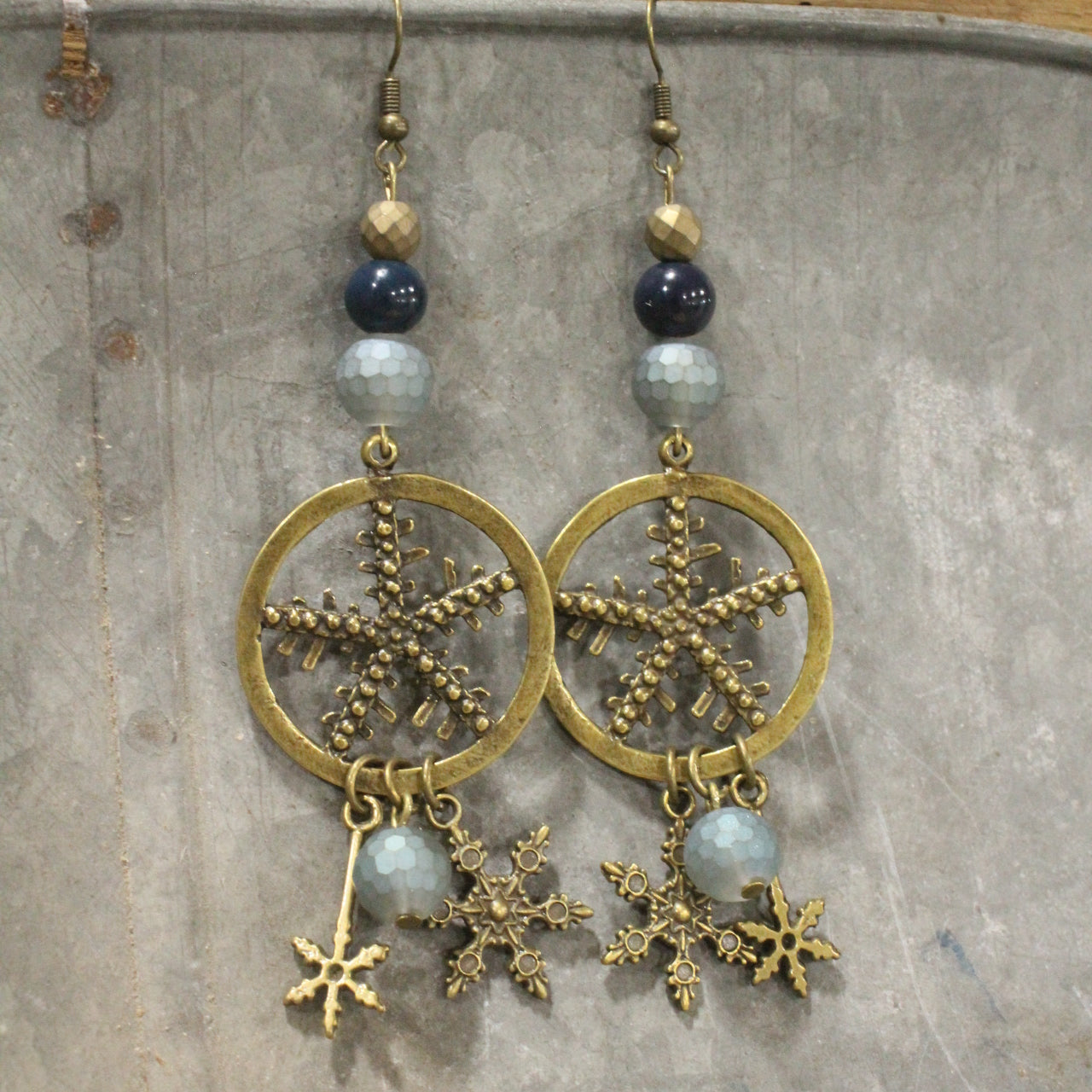 The Weather Outside Is Delightful Snowflake Charm'd Earrings