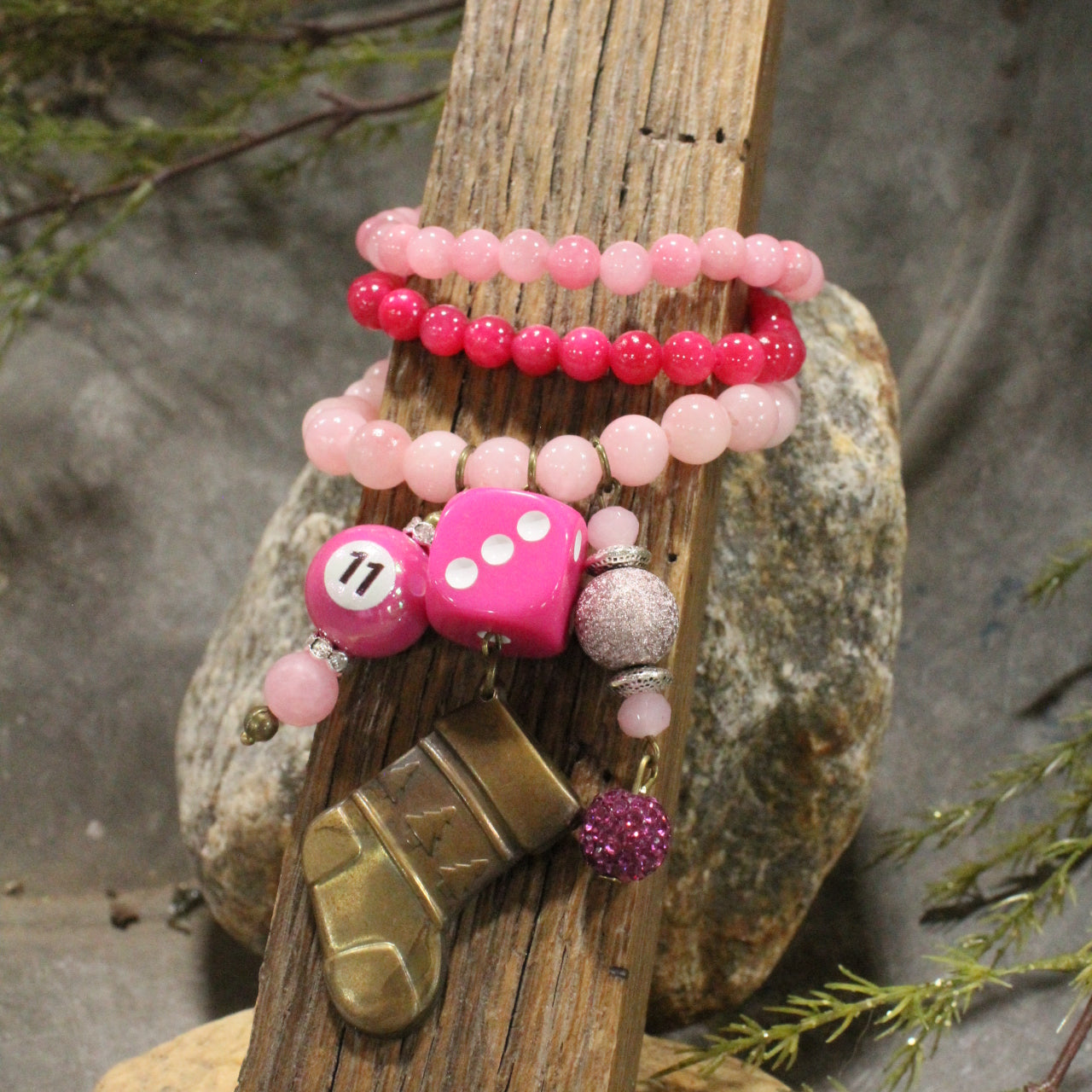The Stockings Were Hung Bracelet Set