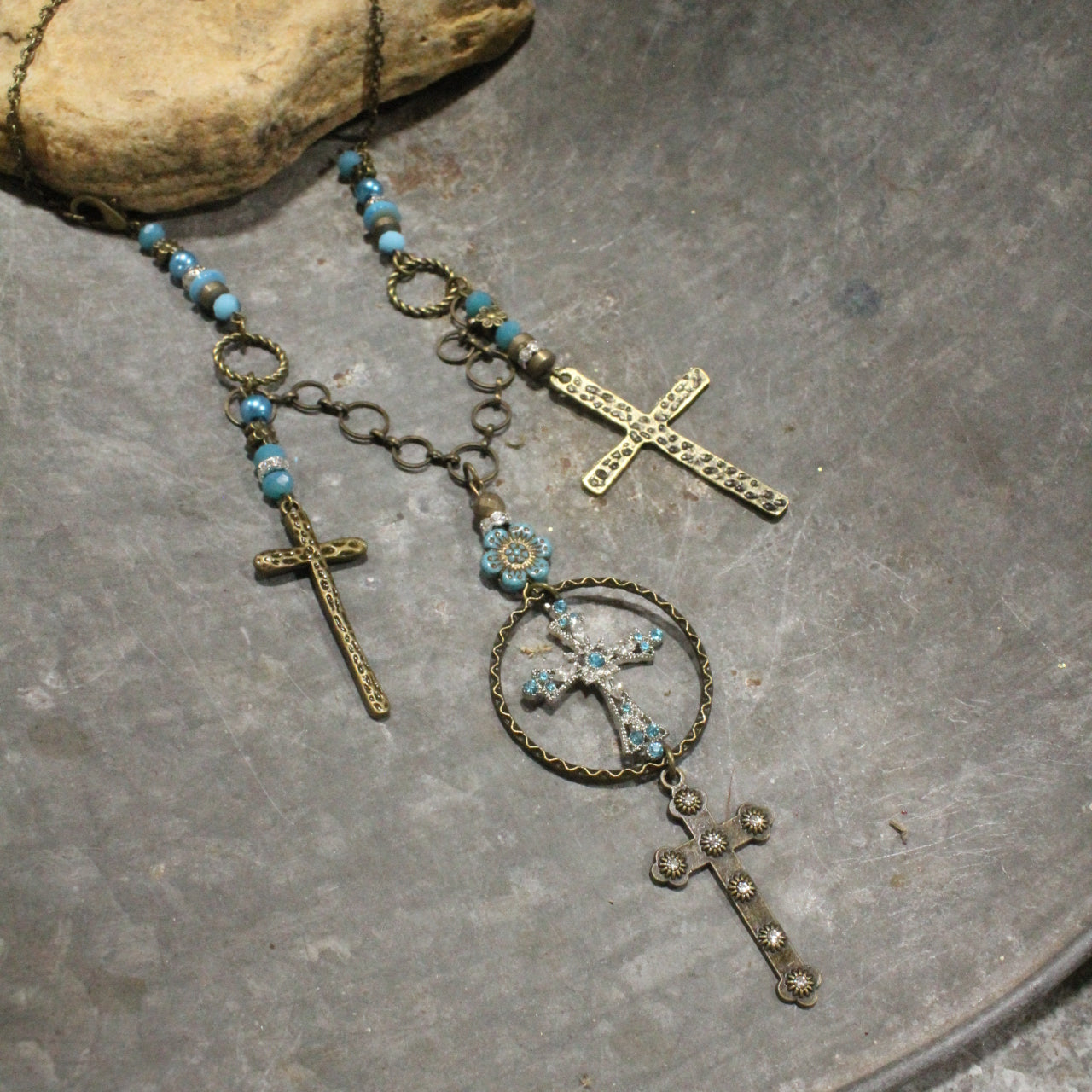 The Almighty Cross Charm'd Necklace