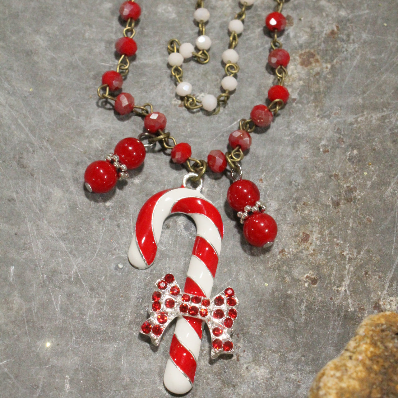 Candy Cane Lane Layered Necklace