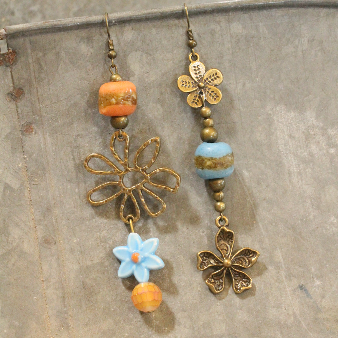 Baby's Got Her Blue Jeans On Dangle Earrings