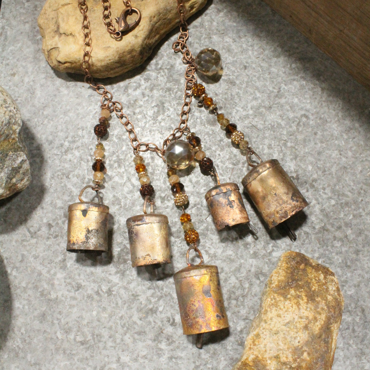 Vintage Bells Ringing Charm'd Necklace