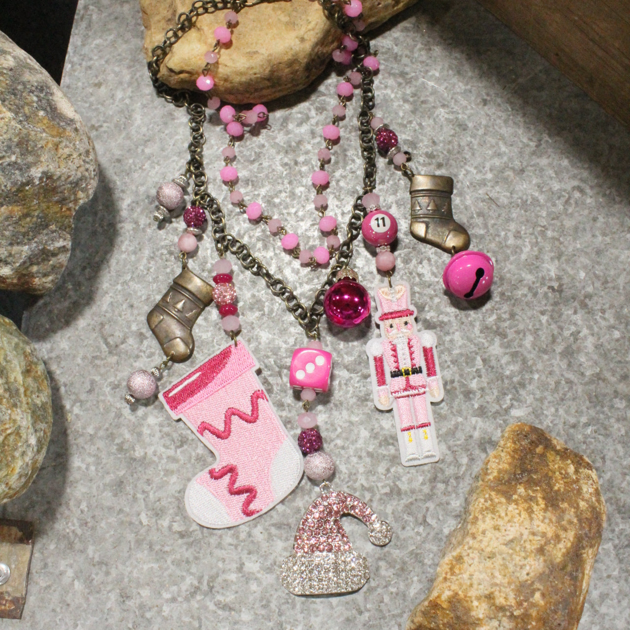 The Stockings Were Hung Layered Necklace