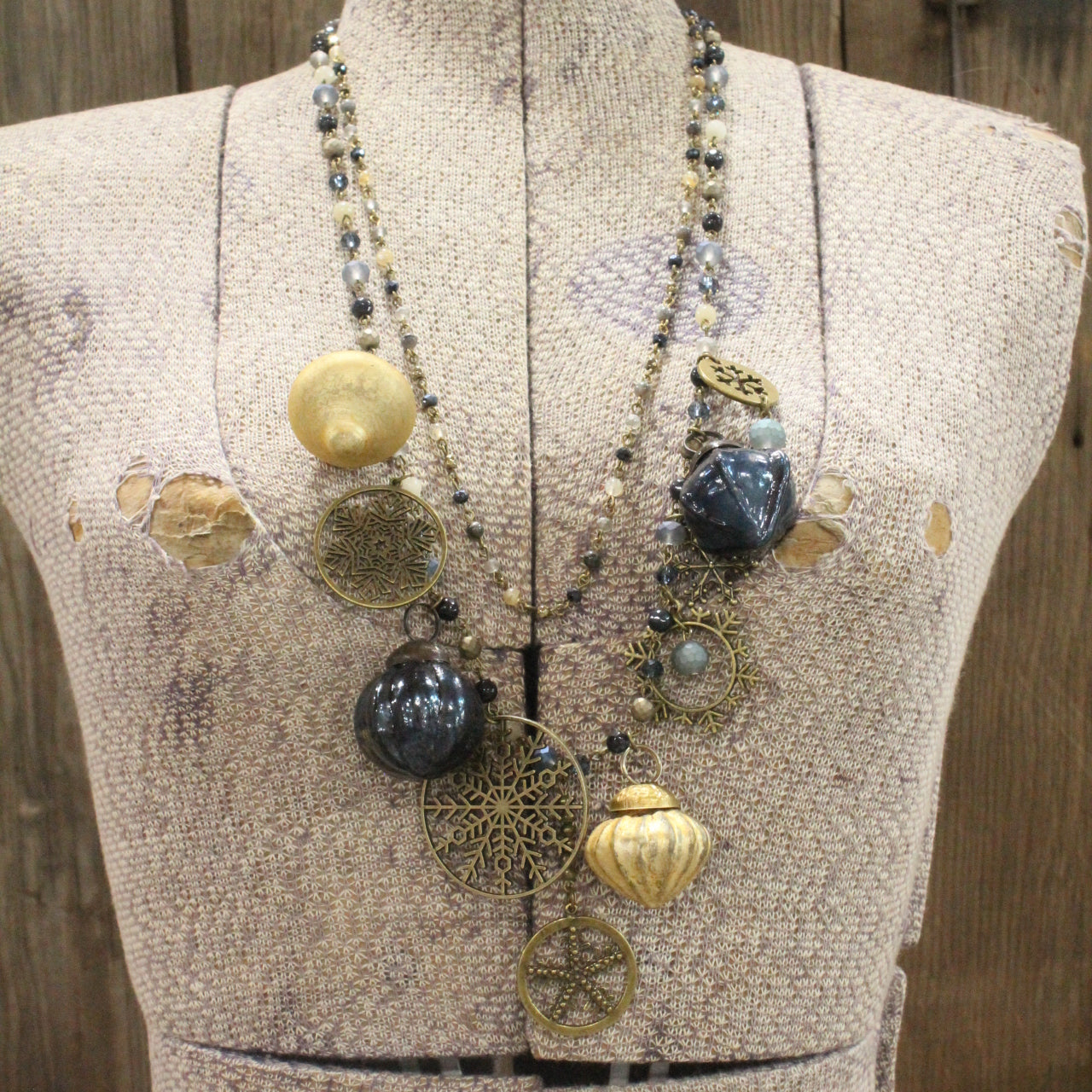 The Weather Outside Is Delightful Snowflake Charm'd Necklace