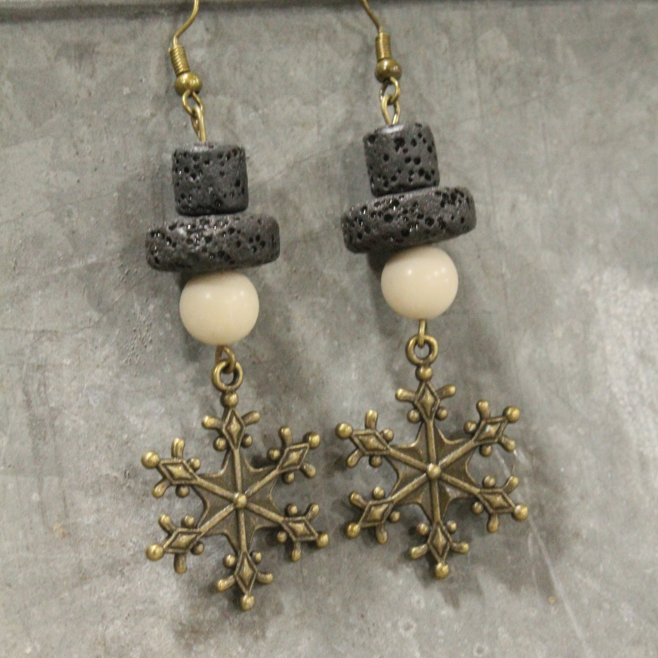 Meet Mr. Chilly Snowflake Dangle Drop Earrings