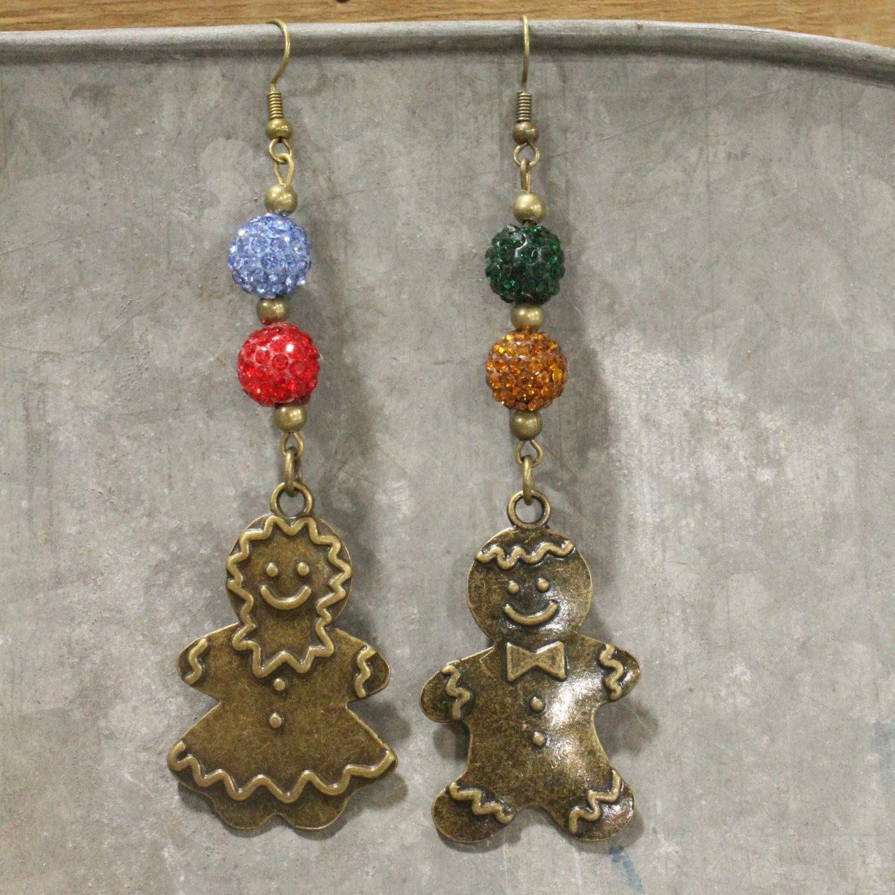 The Gingerbread Man Dangle Earrings