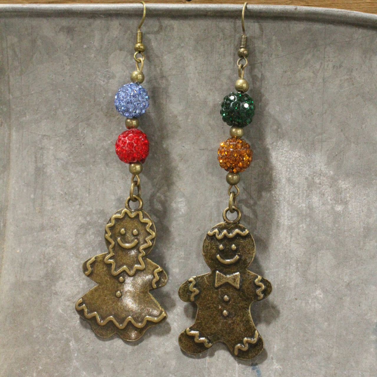 The Gingerbread Man Dangle Earrings