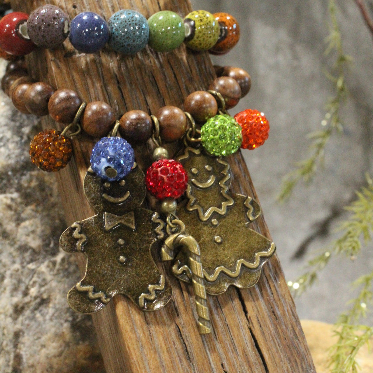 The Gingerbread Man Bracelet Set