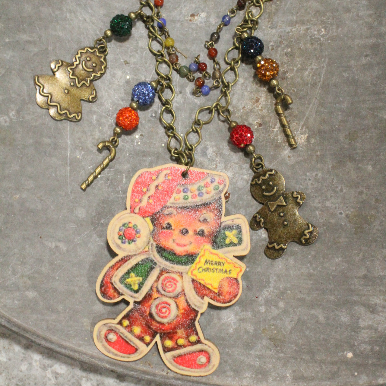 The Gingerbread Man Layered Necklace Set