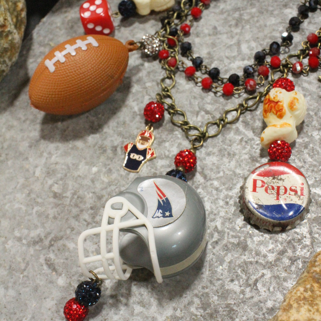 Gameday W/ the New England Patriots Charm'd Necklace