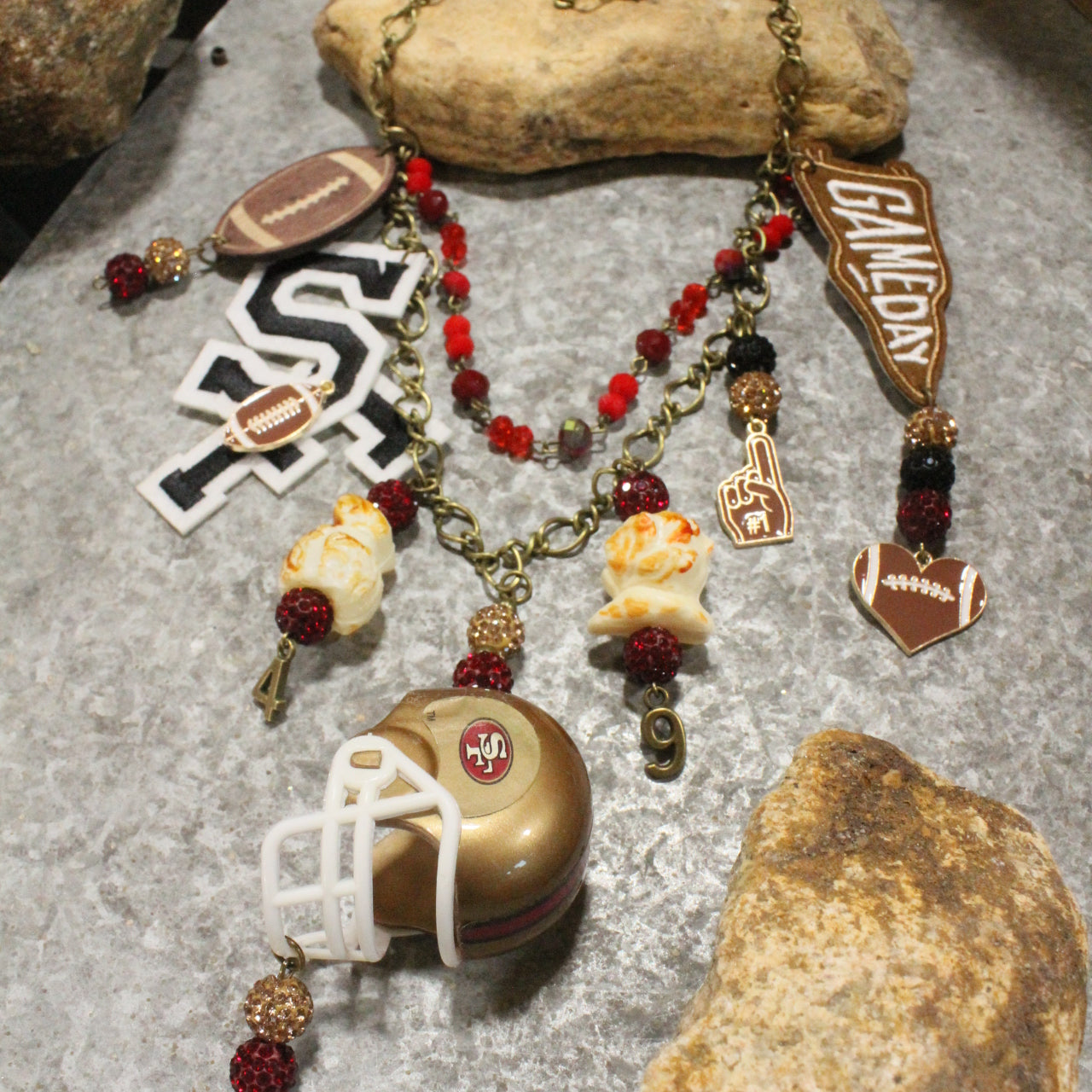 Gameday W/ the San Francisco 49ers Charm'd Necklace