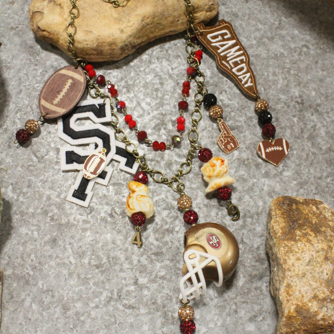Gameday W/ the San Francisco 49ers Charm'd Necklace