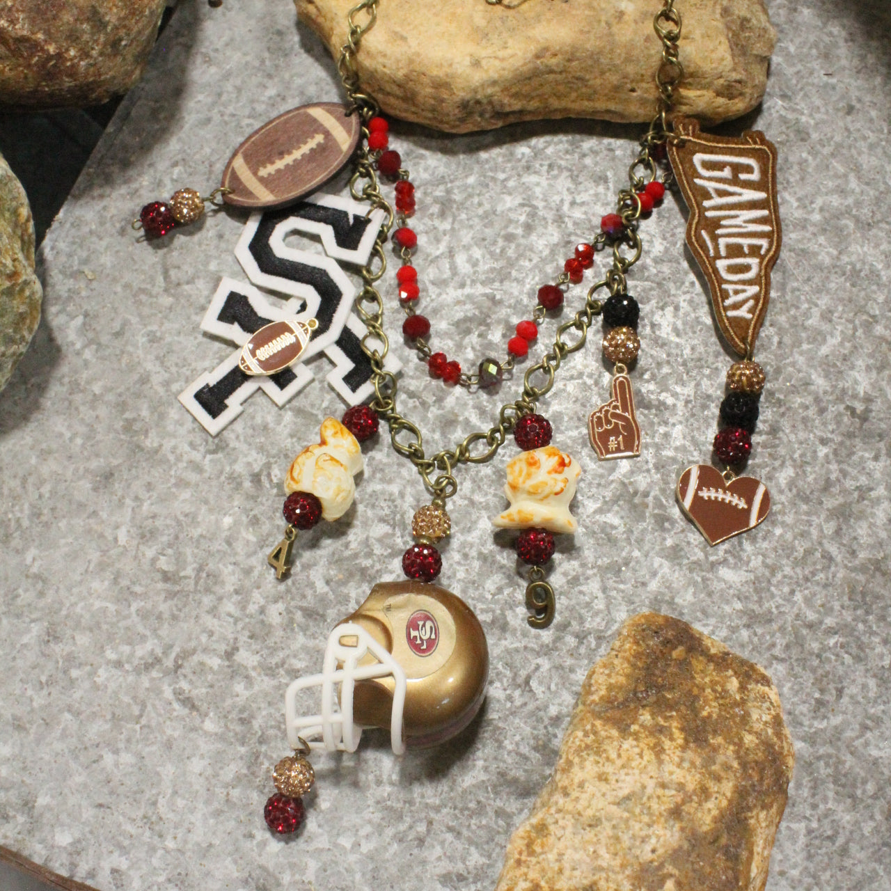 Gameday W/ the San Francisco 49ers Charm'd Necklace
