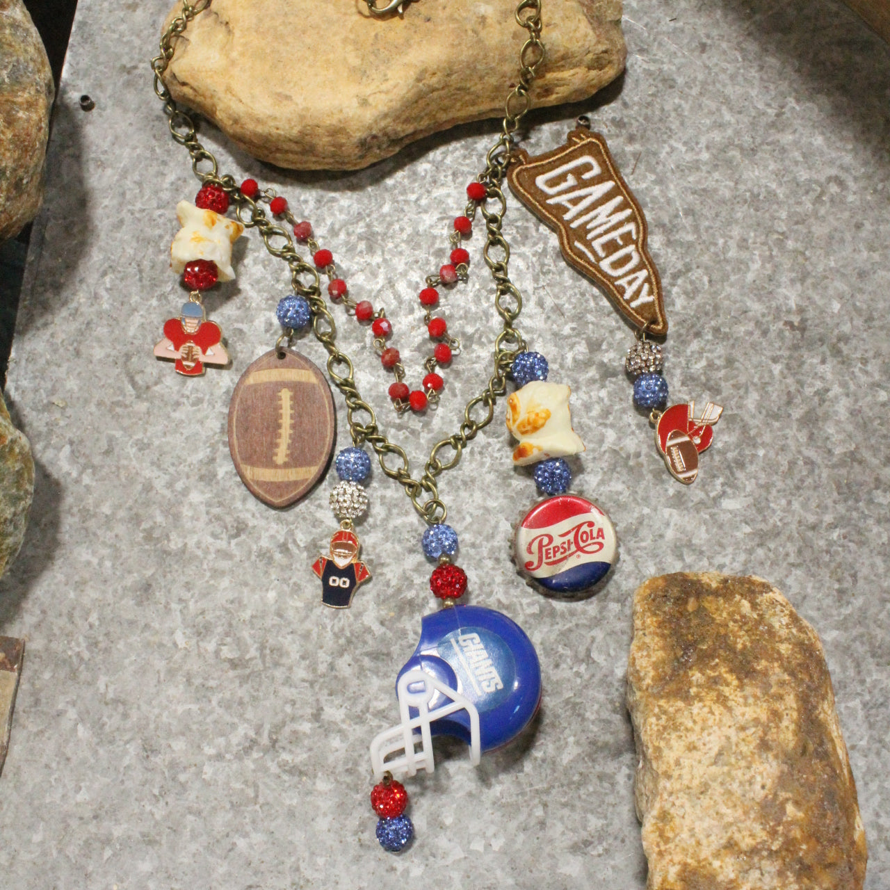 Gameday W/ the New York Giants Charm'd Necklace