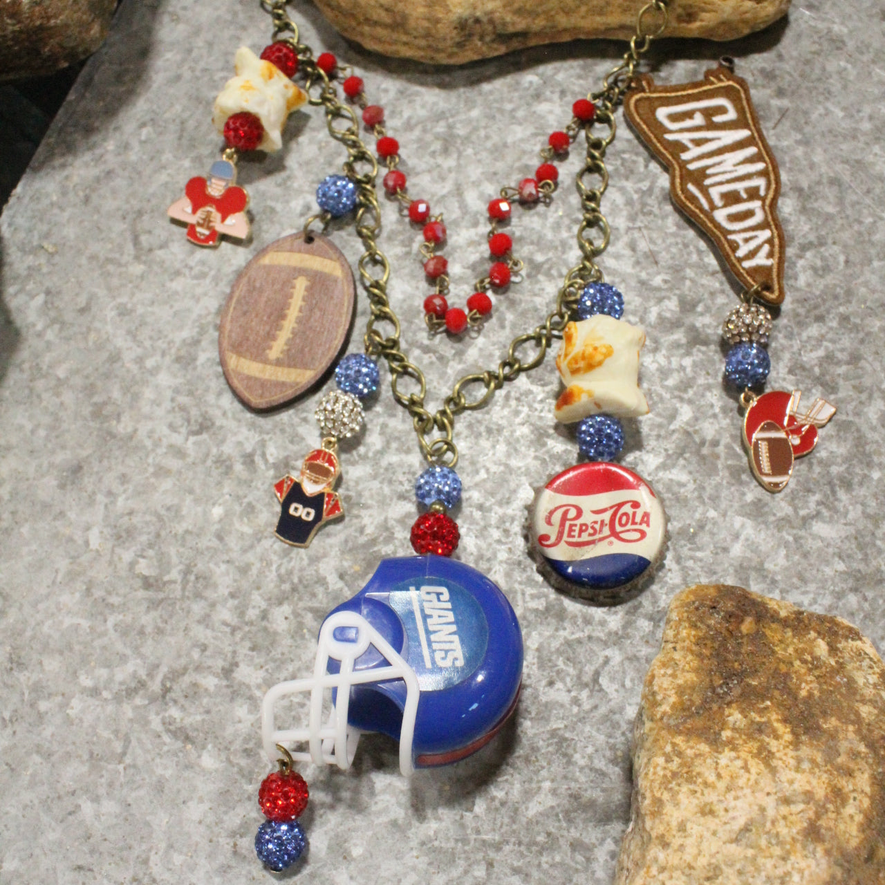 Gameday W/ the New York Giants Charm'd Necklace