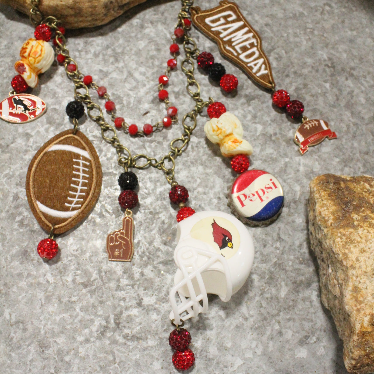Gameday W/ the Arizona Cardinals Charm'd Necklace