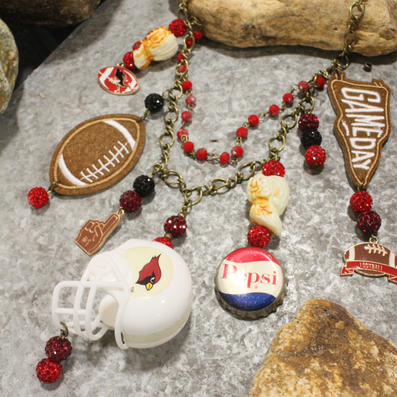 Gameday W/ the Arizona Cardinals Charm'd Necklace