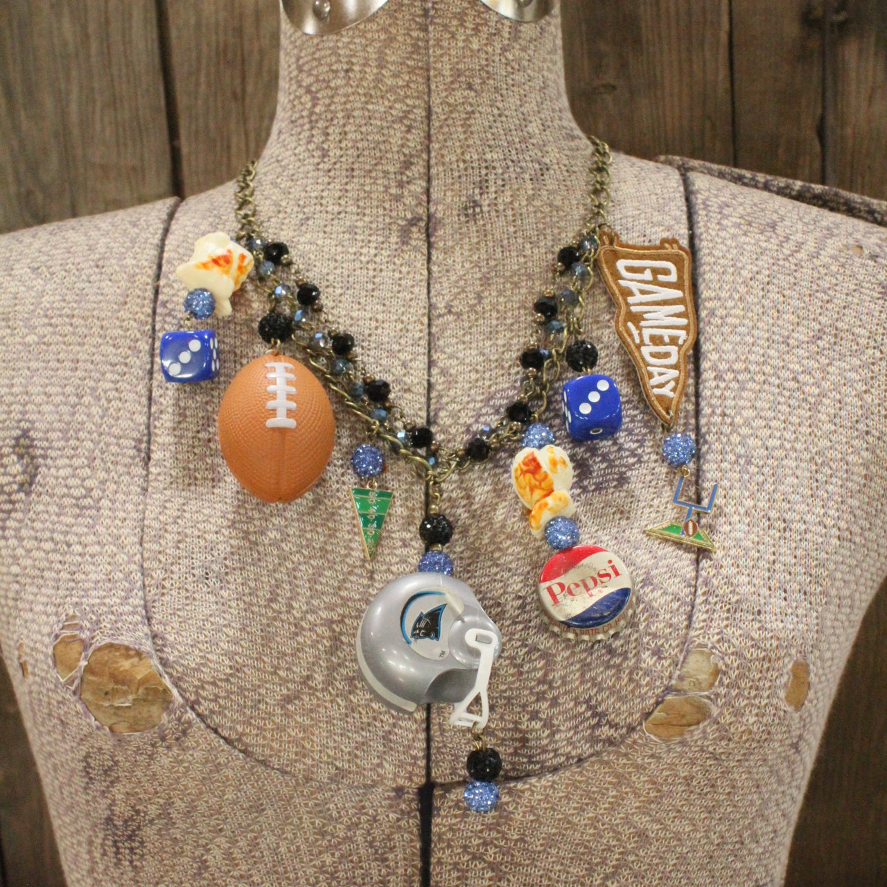 Gameday W/ the Carolina Panthers Charm'd Necklace