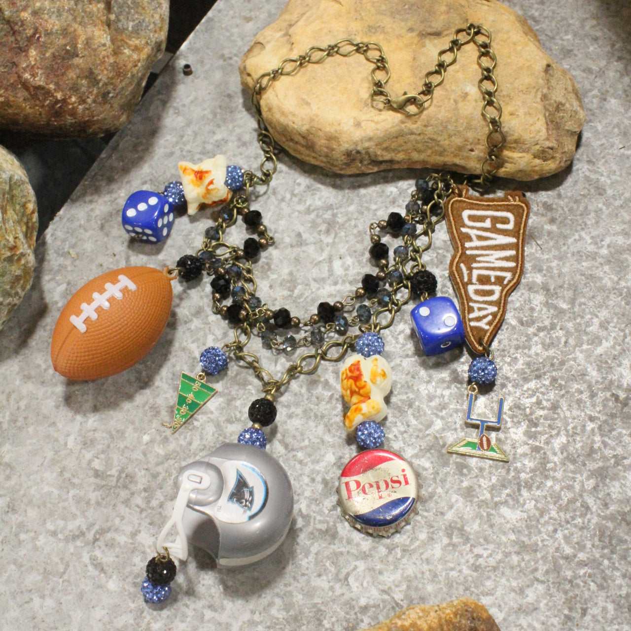 Gameday W/ the Carolina Panthers Charm'd Necklace